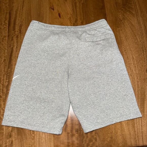 Nike Club Men’s Fleece Shorts Size L – Gray, Big Swoosh Logo - Picture 6 of 8